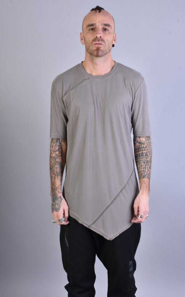 A33J LM062 FANGO Asymmetric Modal Regular T-shirt.