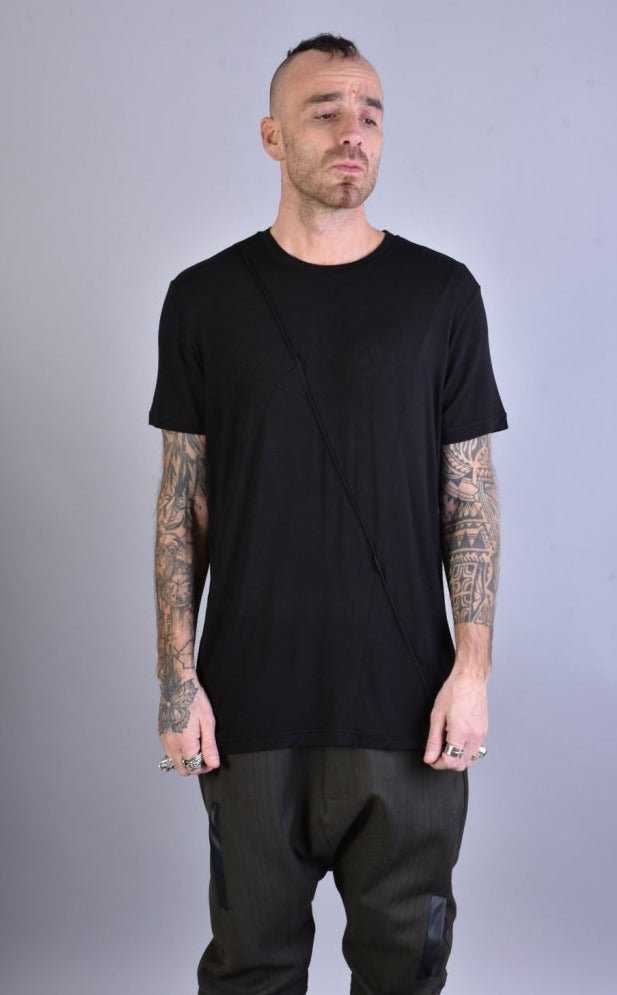 A33J LM075 BLACK Cashmere Viscose Regular T-Shirt 133 T-Shirt T-shirts for men LA HAINE INSIDE US TEPHRA