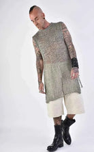 A33J LM15924 SLEEVELESS Regular Long Net Grey