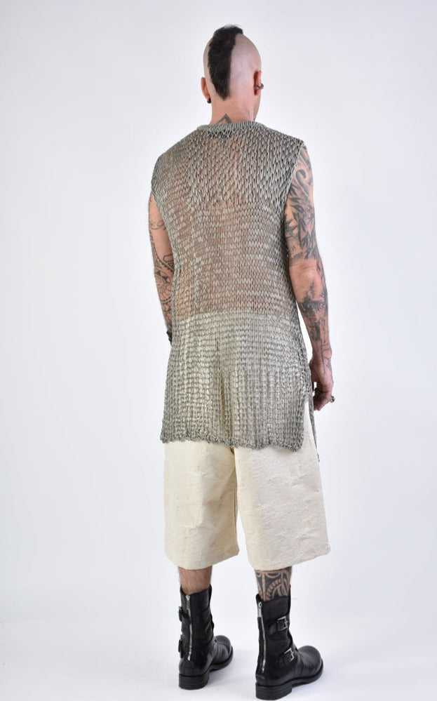 A33J LM15924 SLEEVELESS Regular Long Net Grey 118 Shirts & Tops T-shirts for men LA HAINE INSIDE US TEPHRA