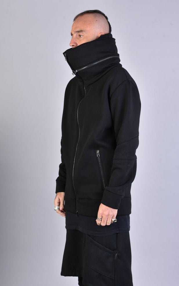 A33M LM027 BLACK Gauze Polycotton Fleece 296 Coats & Jackets Cardigans LA HAINE INSIDE US TEPHRA