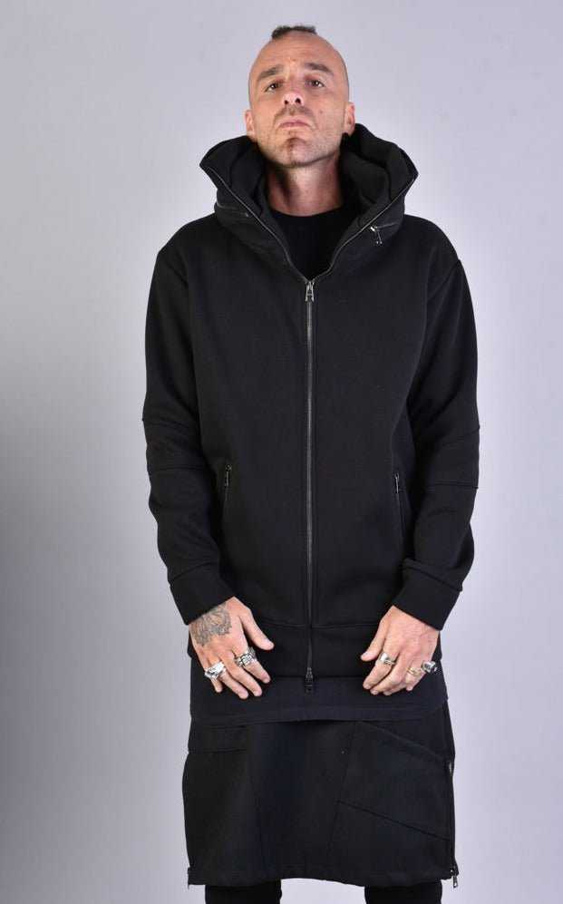 A33M LM027 BLACK Gauze Polycotton Fleece.