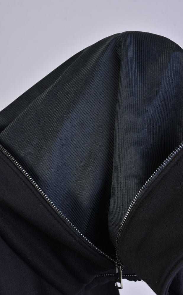 A33M LM027 BLACK Gauze Polycotton Fleece 296 Coats & Jackets Cardigans LA HAINE INSIDE US TEPHRA