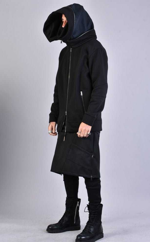 A33M LM027 BLACK Gauze Polycotton Fleece 296 Coats & Jackets Cardigans LA HAINE INSIDE US TEPHRA