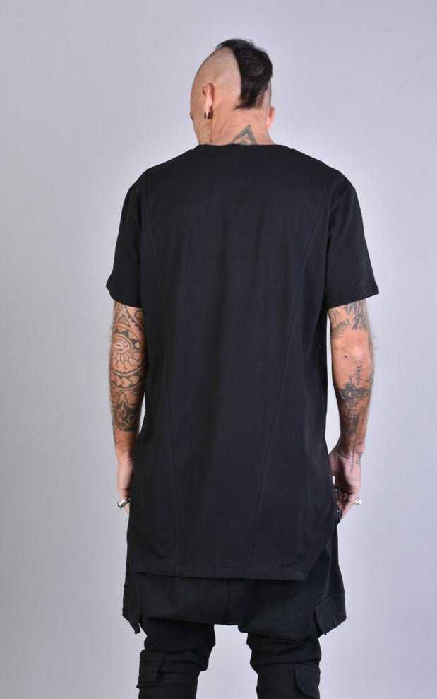 A33M LM034 BLACK Cotton Over T-Shirt.