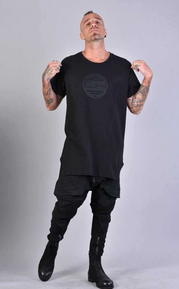 A33M LM034 BLACK Cotton Over T-Shirt.