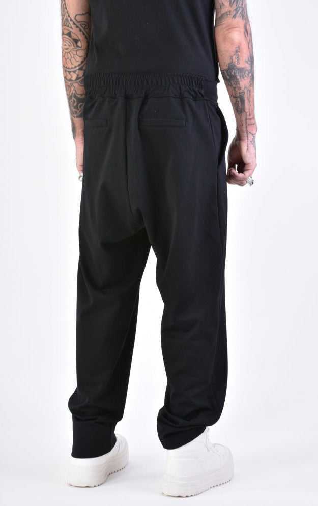 A33M LM09124 TROUSER Comfort Punto Milano Stretch Black 168 Pants trousers men LA HAINE INSIDE US TEPHRA