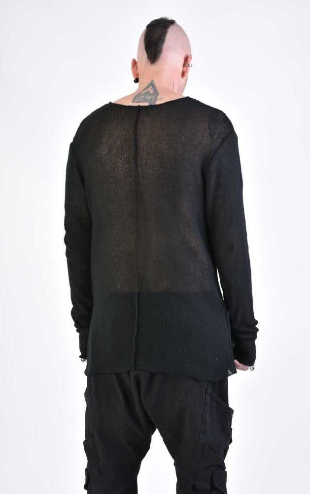 A33M LM09324 SWEATER Regular Black 128 Shirts & Tops Mens Designer Collection SS24 LA HAINE INSIDE US TEPHRA