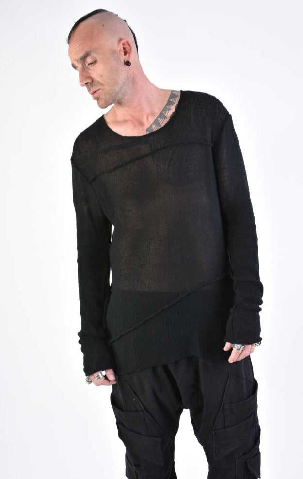 A33M LM09324 SWEATER Regular Black 128 Shirts & Tops Mens Designer Collection SS24 LA HAINE INSIDE US TEPHRA