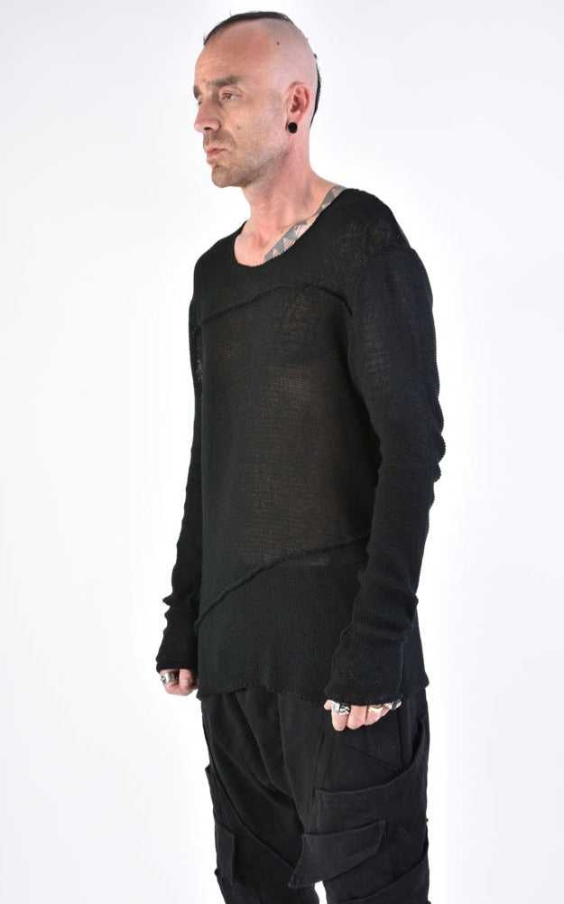 A33M LM09324 SWEATER Regular Black 128 Shirts & Tops Mens Designer Collection SS24 LA HAINE INSIDE US TEPHRA