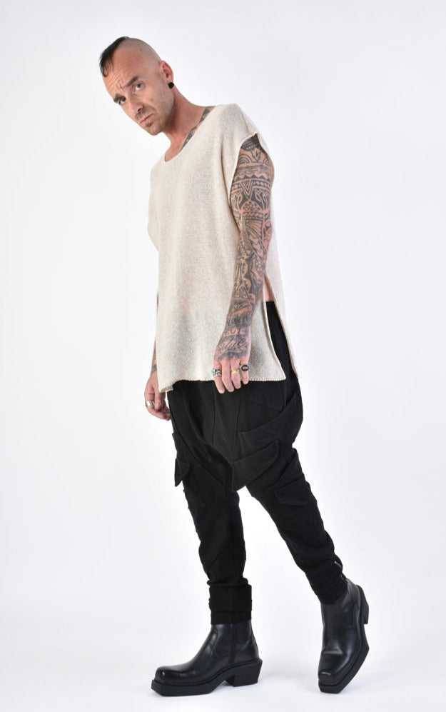 A33M LM09524 TANKTOP Regular without Print Sand