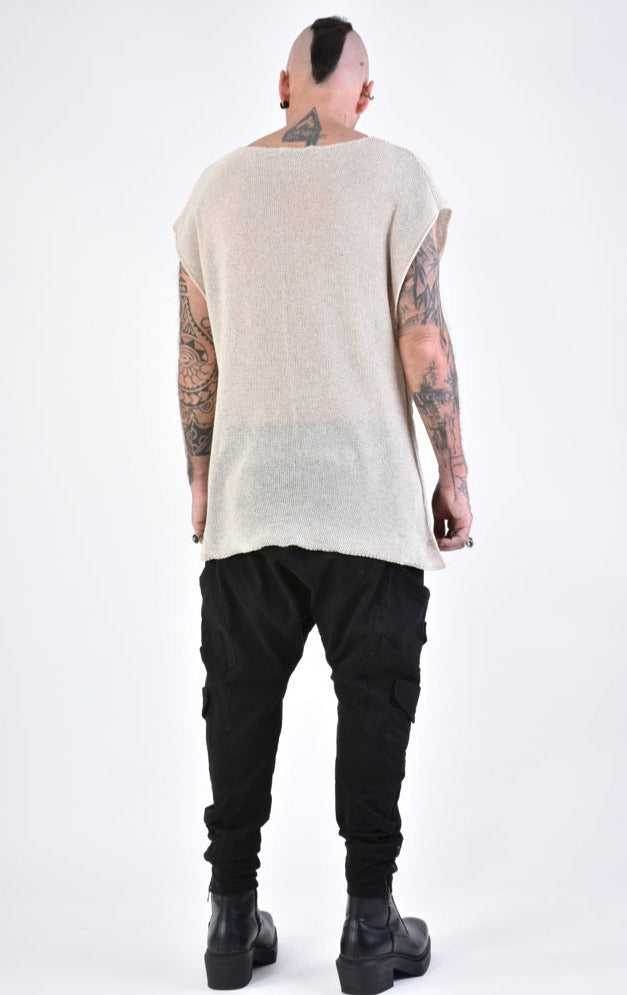 A33M LM09524 TANKTOP Regular without Print Sand
