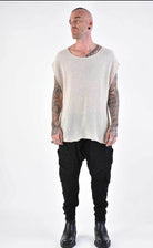 A33M LM09524 TANKTOP Regular without Print Sand