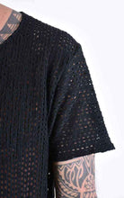 A33M LM10124 T-SHIRT Regular Cotton Net Black