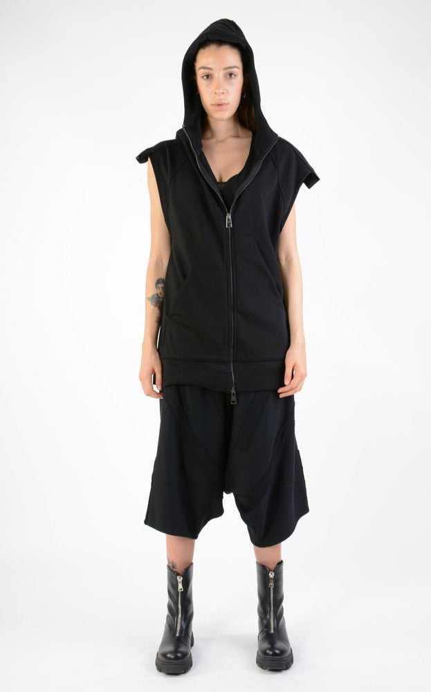 A33M LM12824 SLEEVELESS Regular Fleece UNISEX U Black