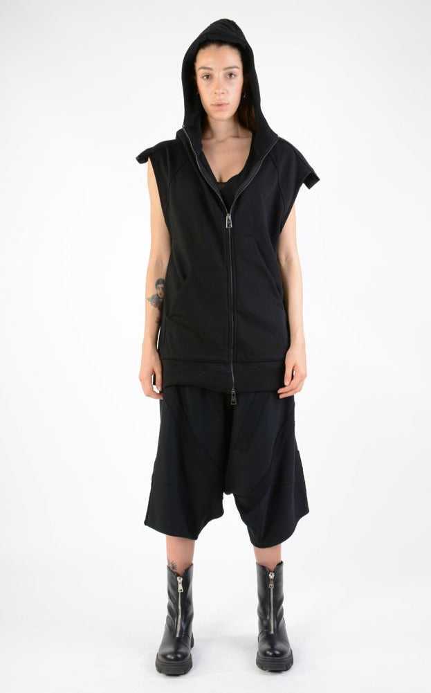 A33M LM12824 SLEEVELESS Regular Fleece UNISEX U Black.