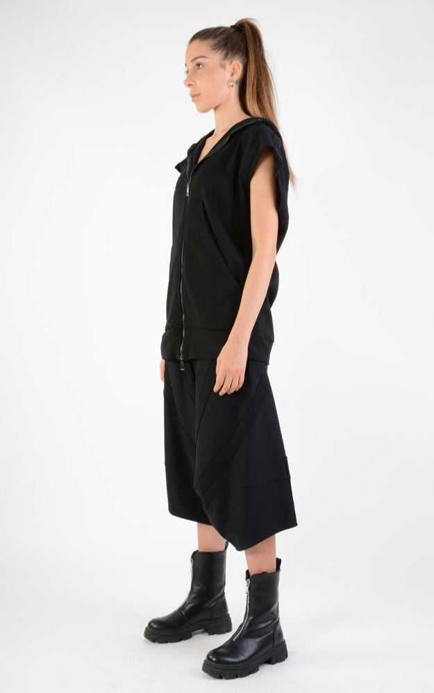 A33M LM12824 SLEEVELESS Regular Fleece UNISEX U Black