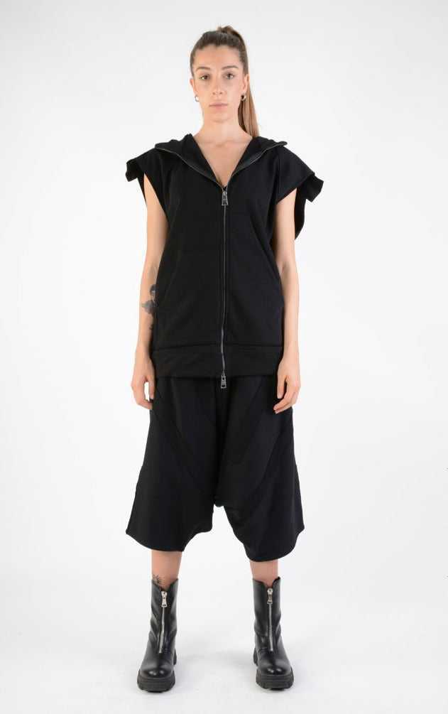 A33M LM12824 SLEEVELESS Regular Fleece UNISEX U Black.