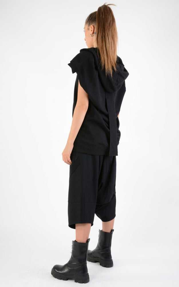 A33M LM12824 SLEEVELESS Regular Fleece UNISEX U Black.