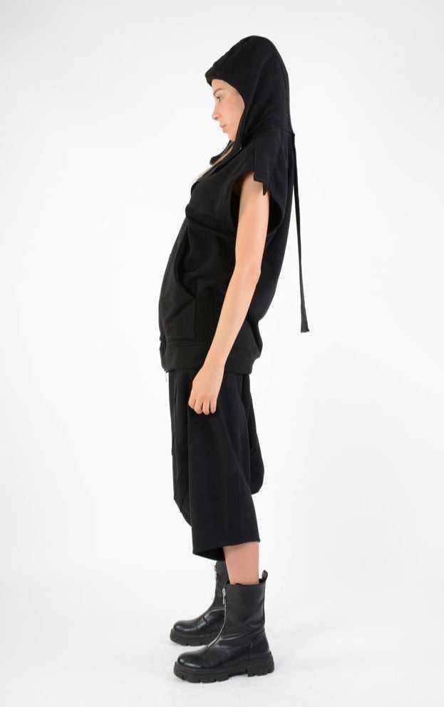 A33M LM12824 SLEEVELESS Regular Fleece UNISEX U Black