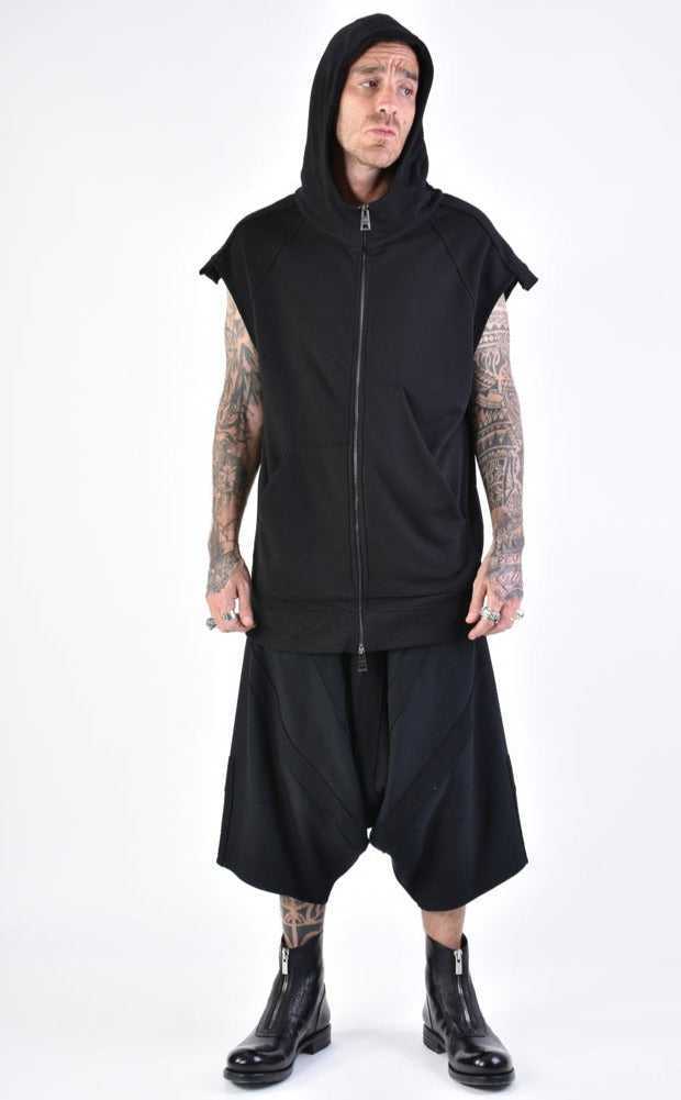 A33M LM12824 SLEEVELESS Regular Fleece UNISEX U Black.