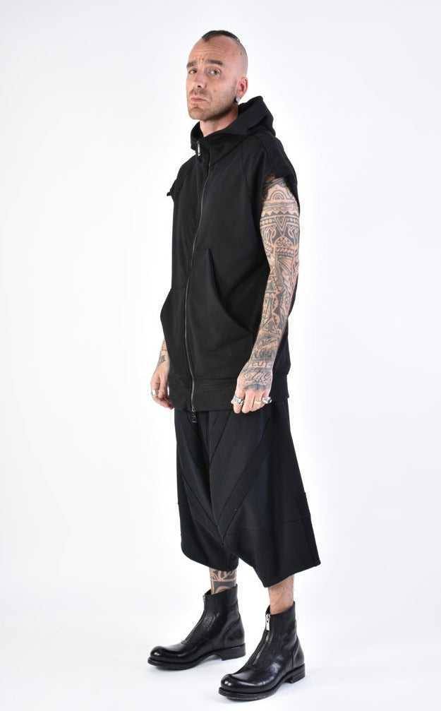 A33M LM12824 SLEEVELESS Regular Fleece UNISEX U Black