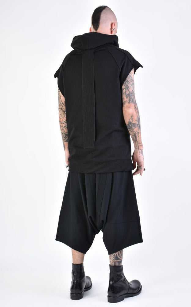 A33M LM12824 SLEEVELESS Regular Fleece UNISEX U Black.