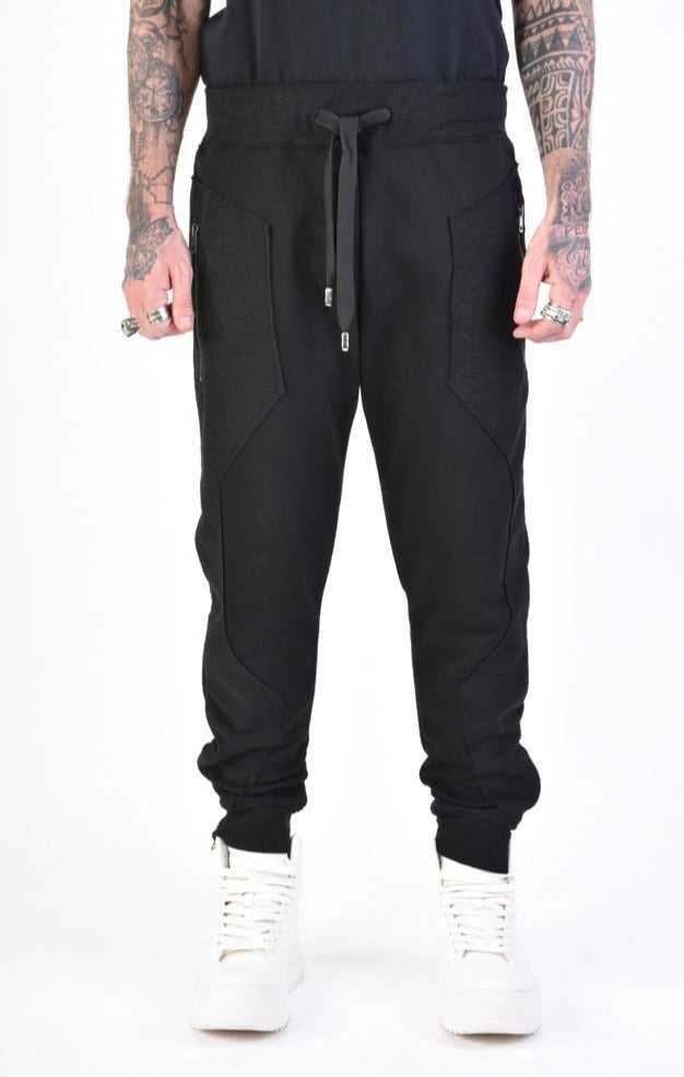 A33M LM13024 TROUSER Regular Fleece Black 218 Pants trousers men LA HAINE INSIDE US TEPHRA