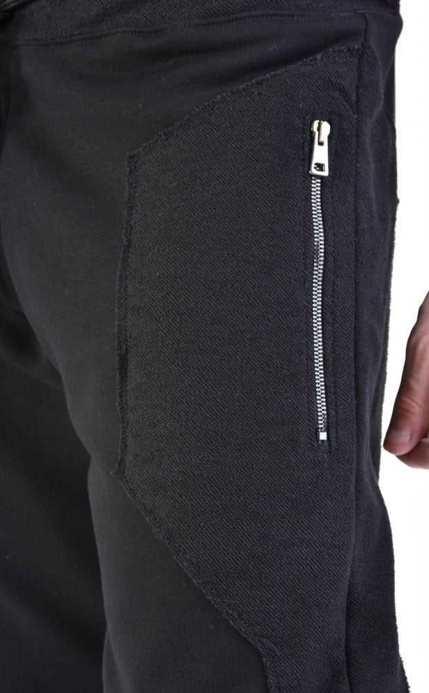 A33M LM13024 TROUSER Regular Fleece Black 218 Pants trousers men LA HAINE INSIDE US TEPHRA