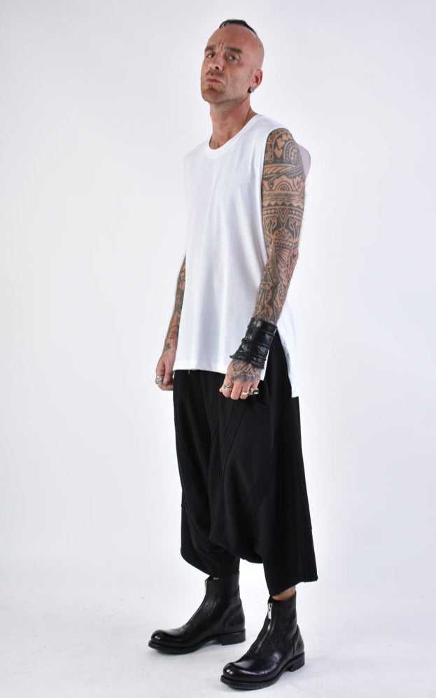 A33M LM15424 TANKTOP Regular Jersey Cotton White 68 Shirts & Tops Mens Designer Collection SS24 LA HAINE INSIDE US TEPHRA