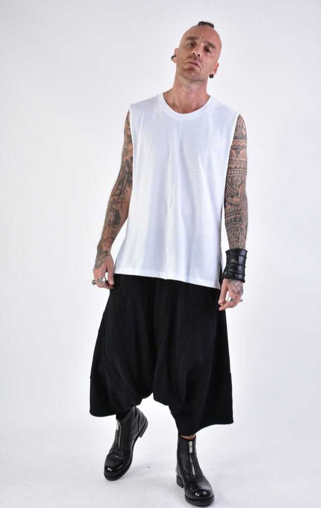 A33M LM15424 TANKTOP Regular Jersey Cotton White 68 Shirts & Tops Mens Designer Collection SS24 LA HAINE INSIDE US TEPHRA