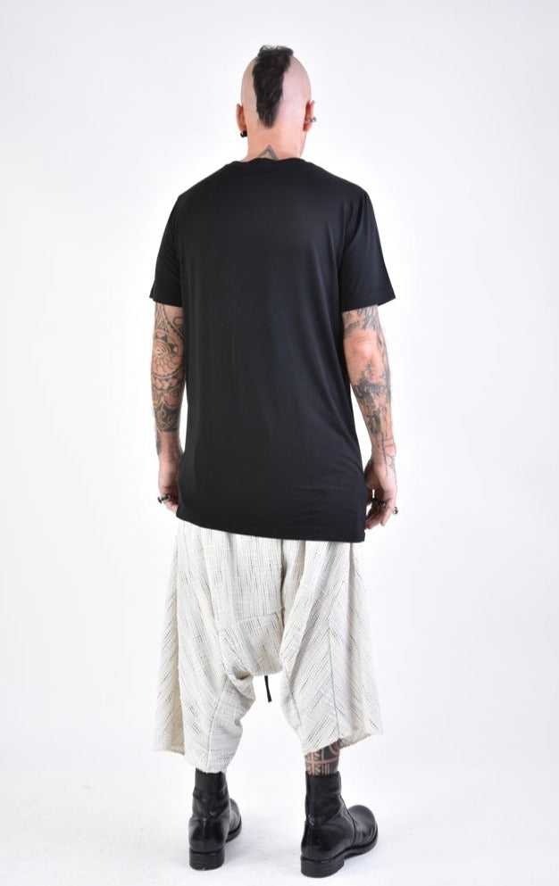 A33M LM15724 T-SHIRT Regular Long Bamboo Black 118 Shirts & Tops Mens Designer Collection SS24 LA HAINE INSIDE US TEPHRA