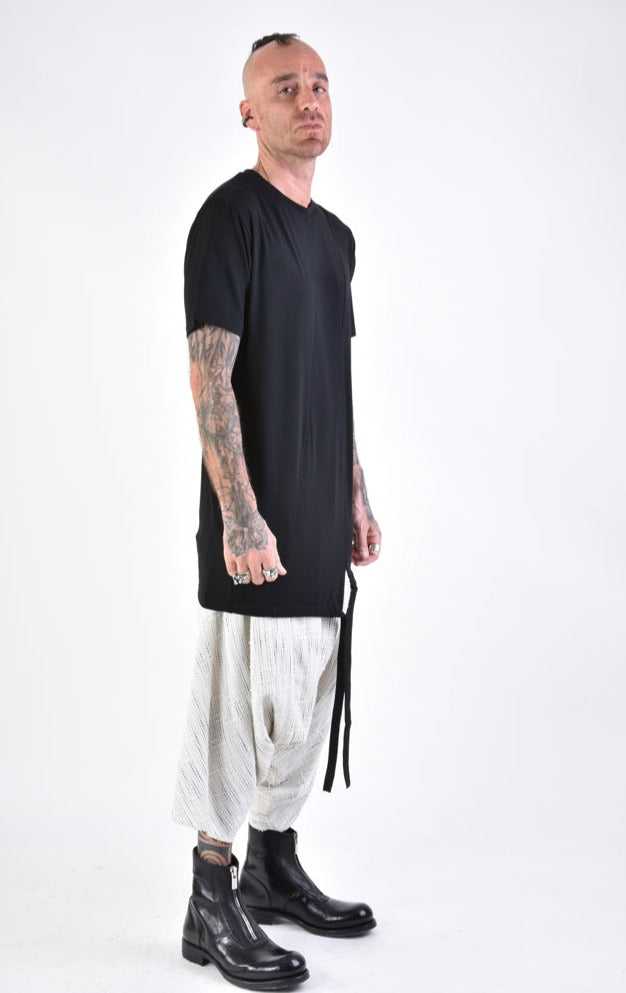 A33M LM15724 T-SHIRT Regular Long Bamboo Black 118 Shirts & Tops Mens Designer Collection SS24 LA HAINE INSIDE US TEPHRA