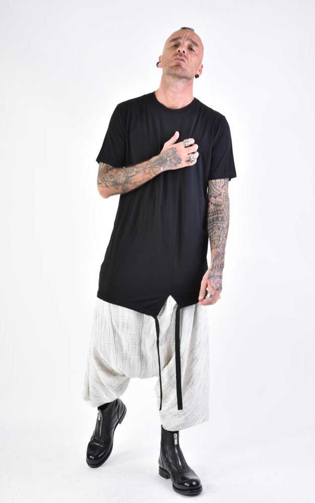 A33M LM15724 T-SHIRT Regular Long Bamboo Black 118 Shirts & Tops Mens Designer Collection SS24 LA HAINE INSIDE US TEPHRA