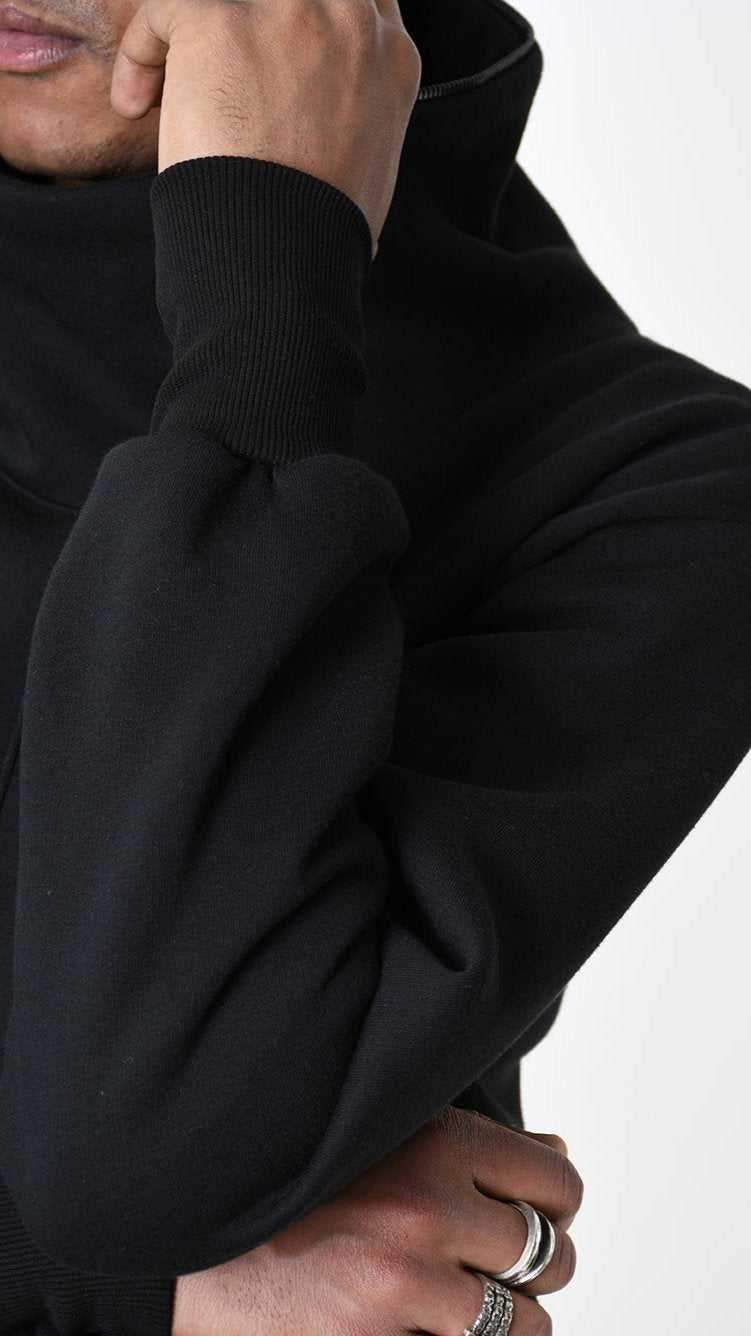 A33M LM20125 FLEECE Comfort Polycotton Gauze 980gr. UNISEX U Black