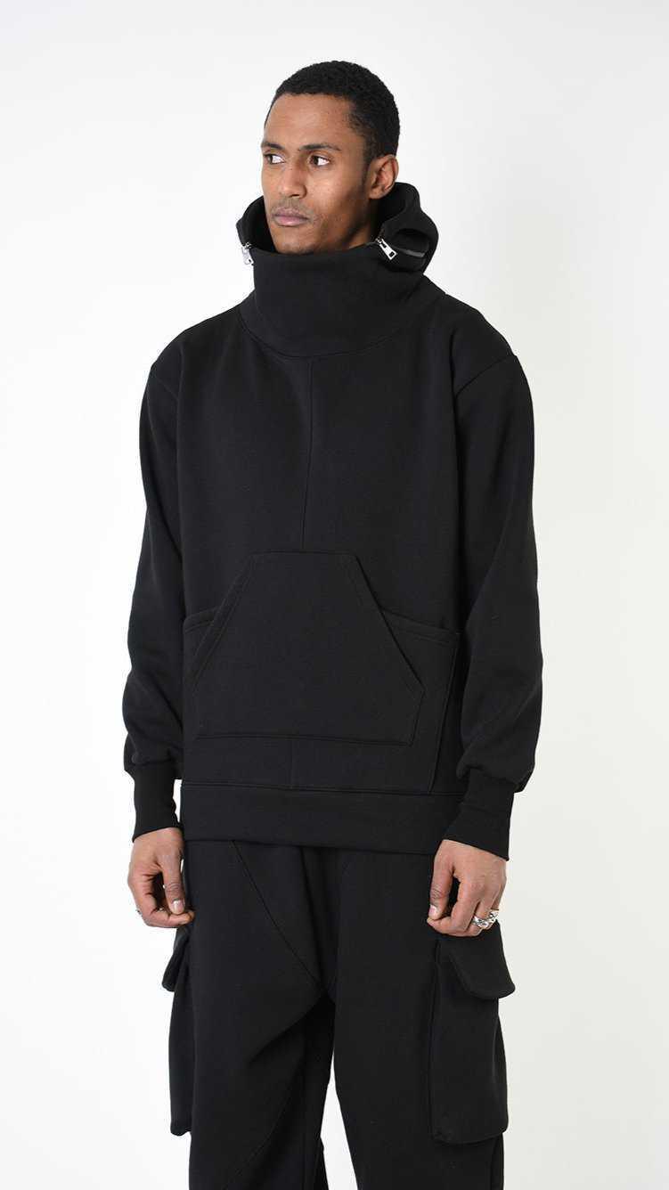 A33M LM20125 FLEECE Comfort Polycotton Gauze 980gr. UNISEX U Black