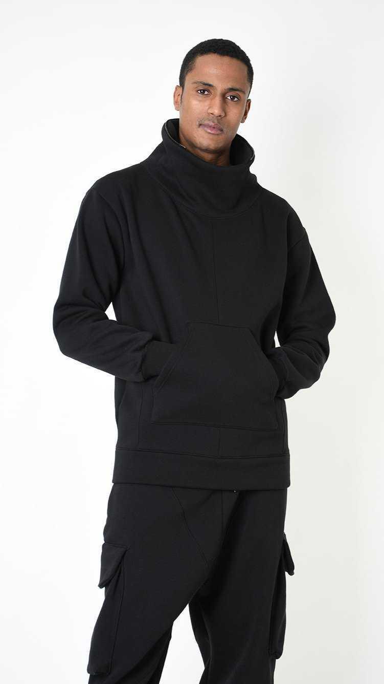 A33M LM20125 FLEECE Comfort Polycotton Gauze 980gr. UNISEX U Black