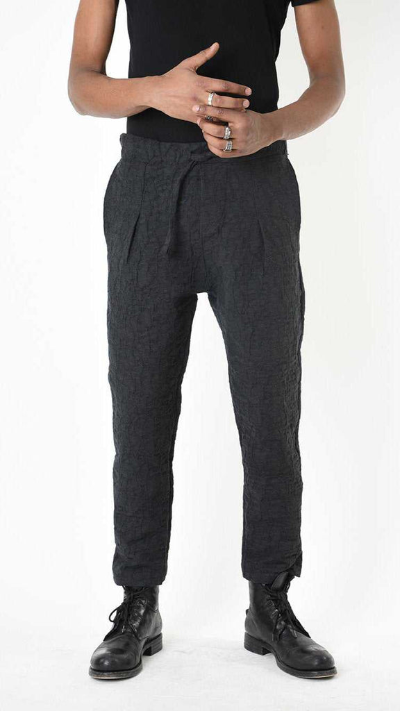 A33M LM21025 TROUSER Comfort Cotton Jacquard 307gr. Grey 268 Pants Fall Winter 2024|25 Man LA HAINE INSIDE US TEPHRA