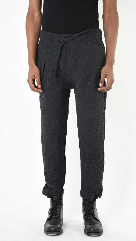 A33M LM21025 TROUSER Comfort Cotton Jacquard 307gr. Grey 268 Pants Fall Winter 2024|25 Man LA HAINE INSIDE US TEPHRA