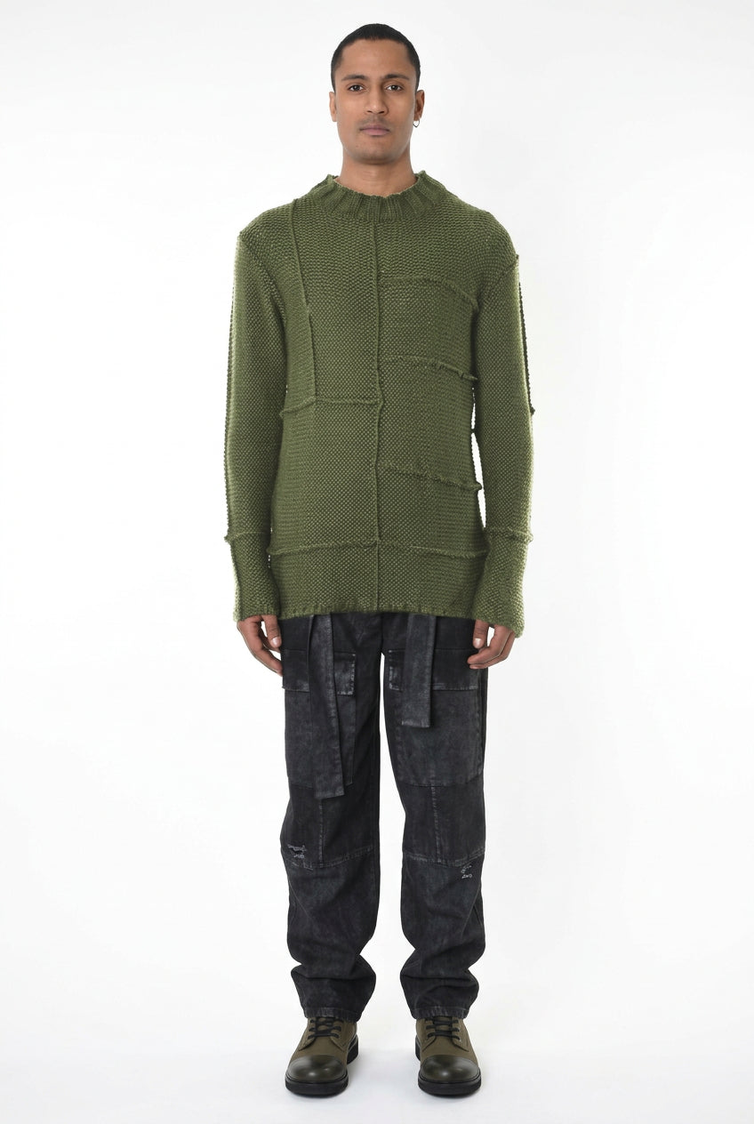 A33M LM280 SWEATER Regular Thikness 3 Black - Green - Grey
