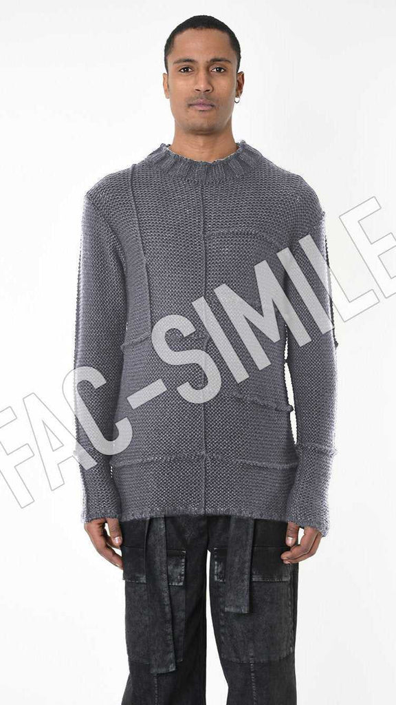 A33M LM280 SWEATER Regular Thikness 3 Black - Green - Grey 148 Coats & Jackets Cardigans LA HAINE INSIDE US TEPHRA