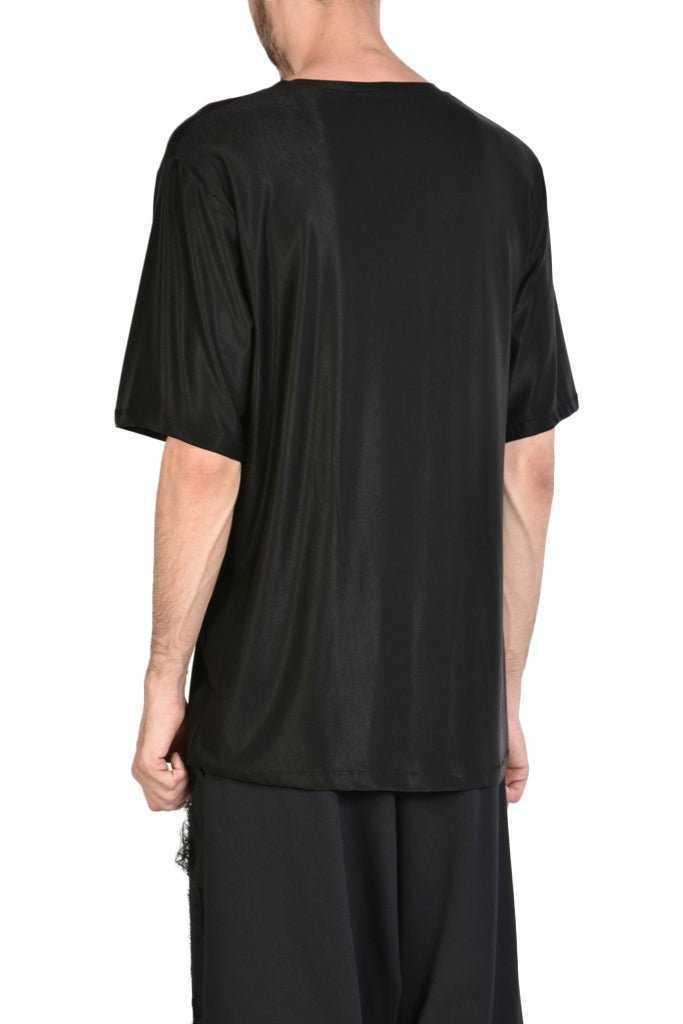 A33M ODICUL23 BLACK oversize t-shirt man.