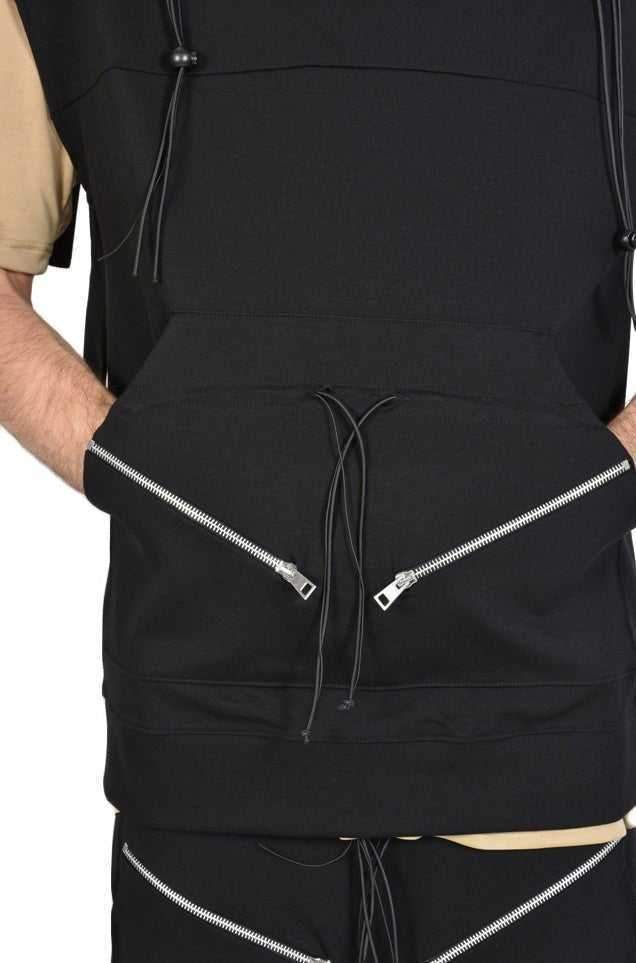 A33M POETI23 Mens Black Sweatshirt