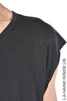 A33M RUTHIE23 Mens black tank top