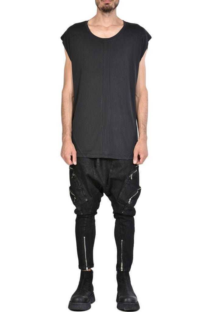 A33M RUTHIE23 Mens black tank top