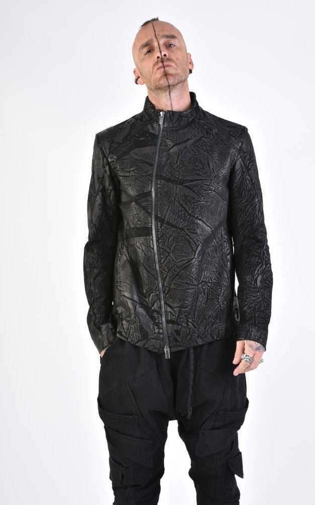 A33O LM11124 Black Leather Jacket.