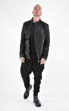 A33O LM11124 Black Leather Jacket