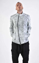 A33O LM17324 Creme Leather Jacket