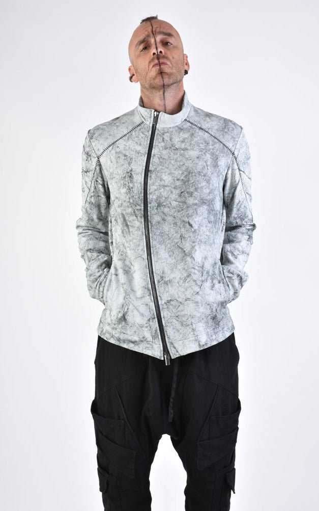 A33O LM17324 Creme Leather Jacket