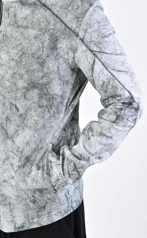 A33O LM17324 Creme Leather Jacket